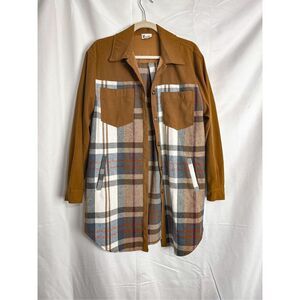 Meritt Plaid Button Down Tunic Top